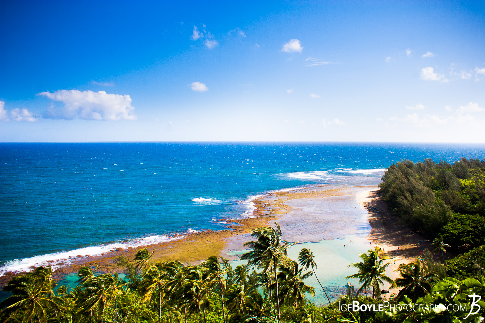  While hiking the Kalalau trail I was able to take this photo Of Ke'e Beach, Hawaii. (Side note: The Kalalau trail was awesome and I highly recommend it to anyone to hike it!) 