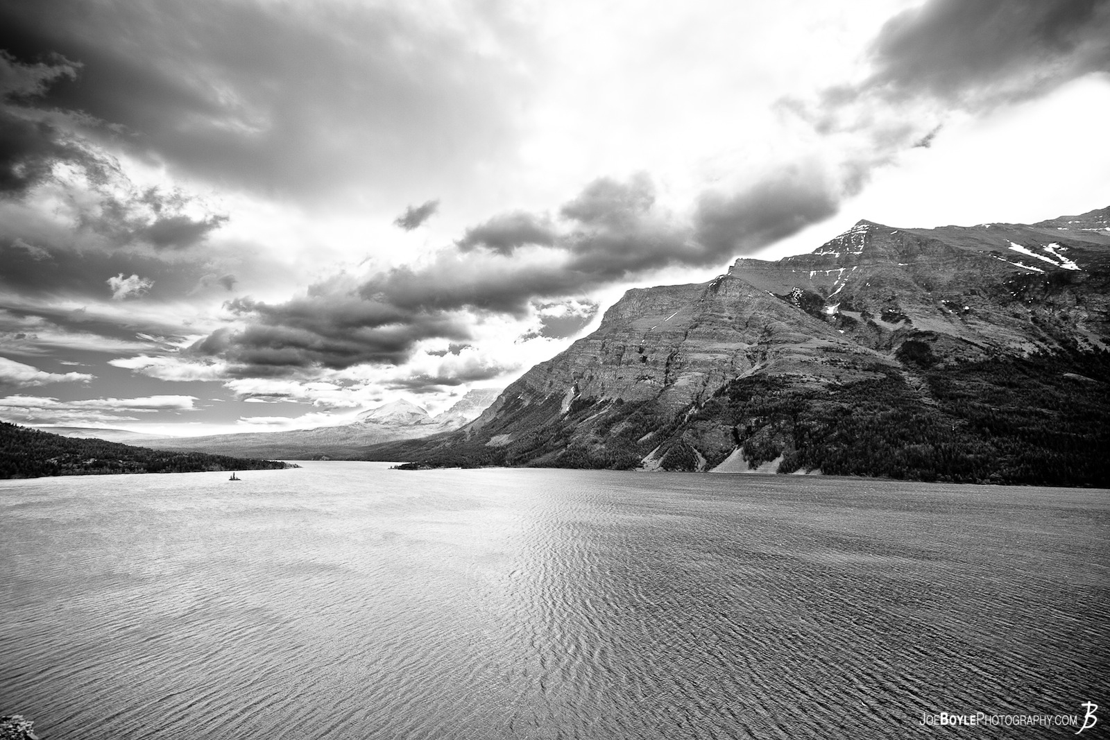  This is one of the first images that I captured on my trip to Glacier National Park (GNP). A Moraine Lake in front of a grand Mountain! 