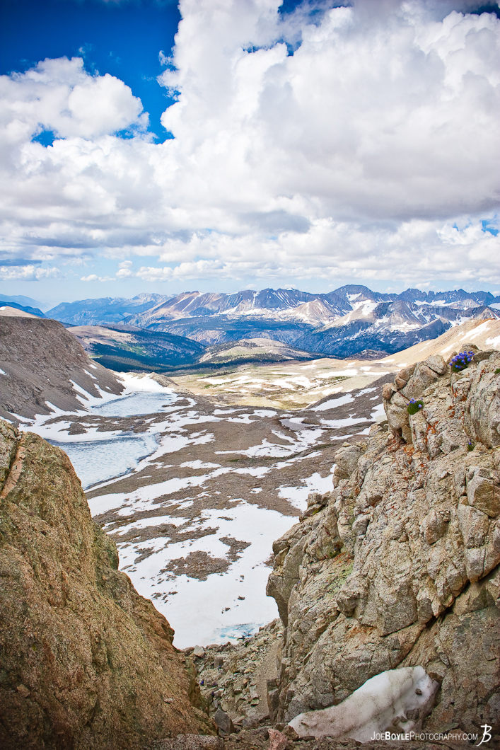  This was the view from on top of Forrester Pass. The last pass before reaching Mt. Whitney! 