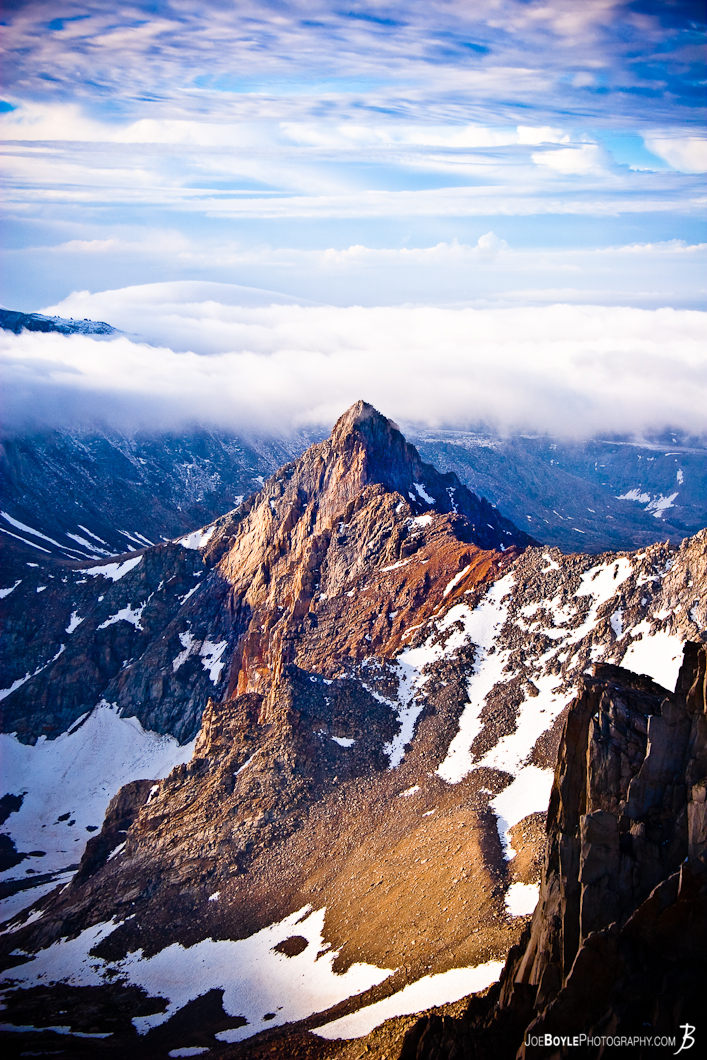  I took this photo after an early morning hike (started around 1am) to the summit of Mt. Whitney. I wanted to make it to the top before sunrise. Here is one of several photos from the summit of Mt. Whitney. 