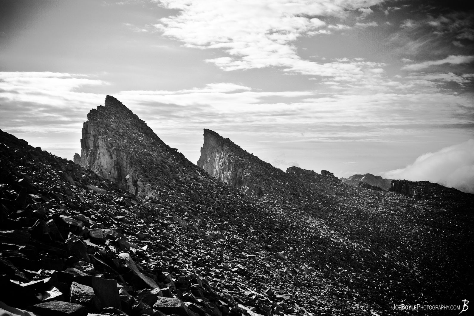  I took this photo after coming down from the Summit of Mt. Whitney, located in the Sierra Nevada Mountain Range. I hiked the entire John Muir Trail (JMT) that summer and it was truly a great journey. 