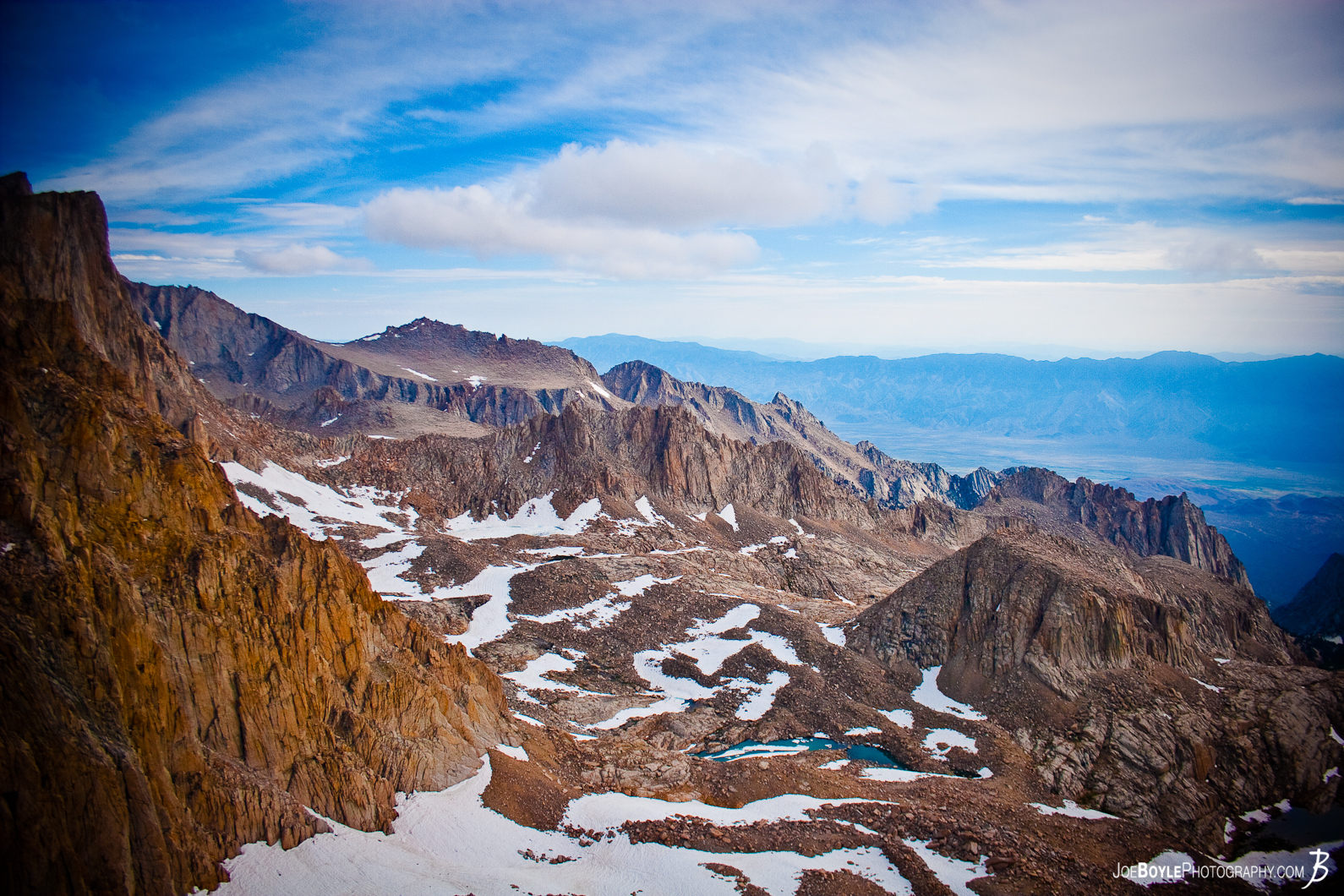  On the descent from Mt. Whitney their were several other short mountain ranges in view. 