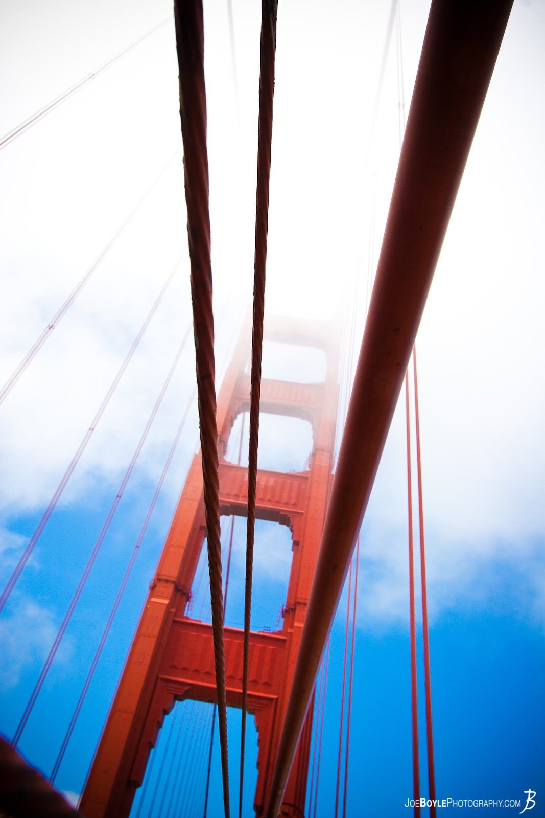  A photo of the cables on this San Francisco landmark. I was walking back and forth on this bridge trying to find new pictures and angles I could capture. Plus, I had to wait around for awhile before I could take, what I would call, "really good pictures", because it was cloudy and dreary for most of the day. 