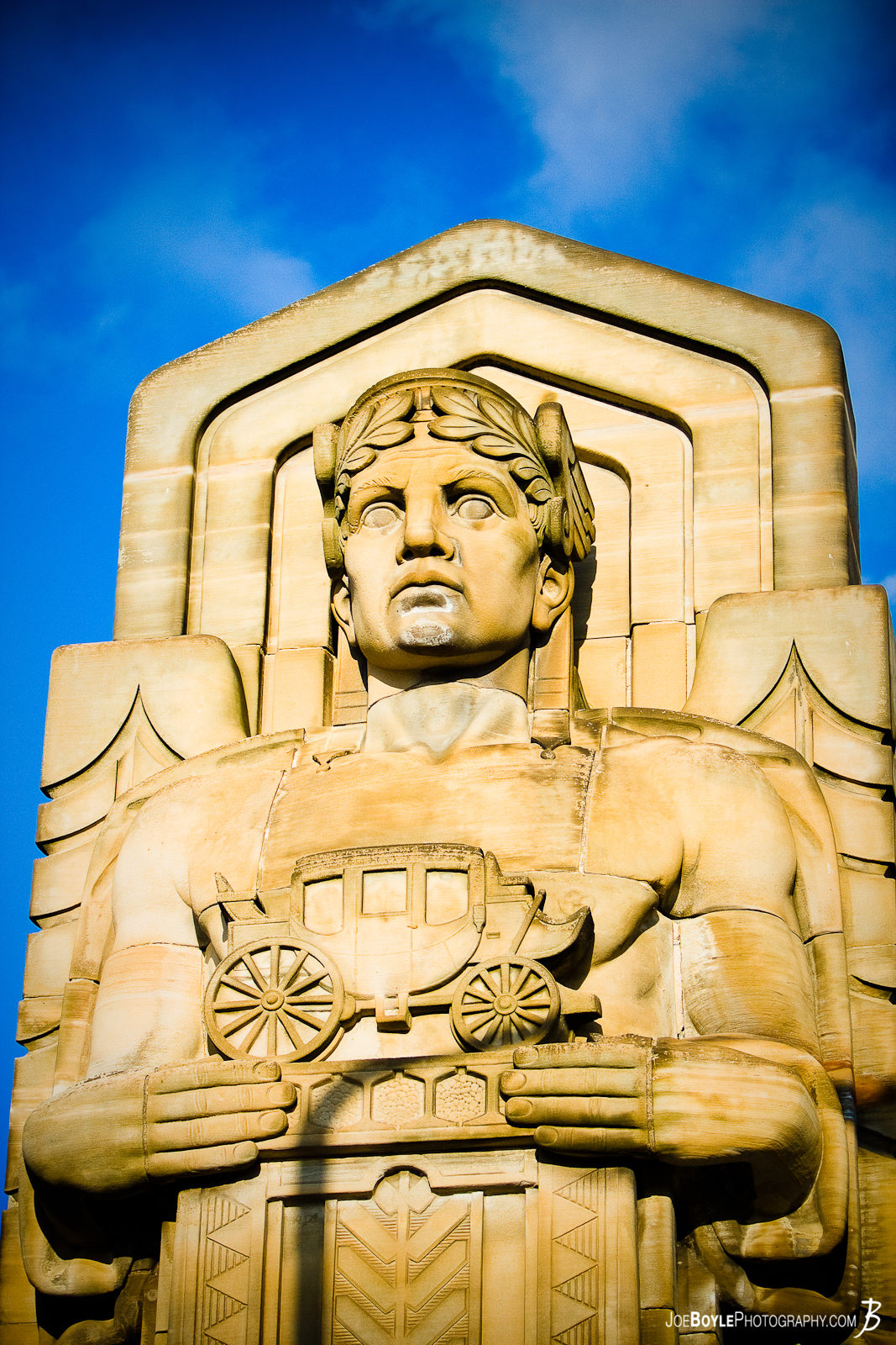  This statue and others like it are found on the Hope Memorial Bridge, formerly called the Lorain-Carnegie Bridge. Here is more information about the Hope Memorial Bridge. 