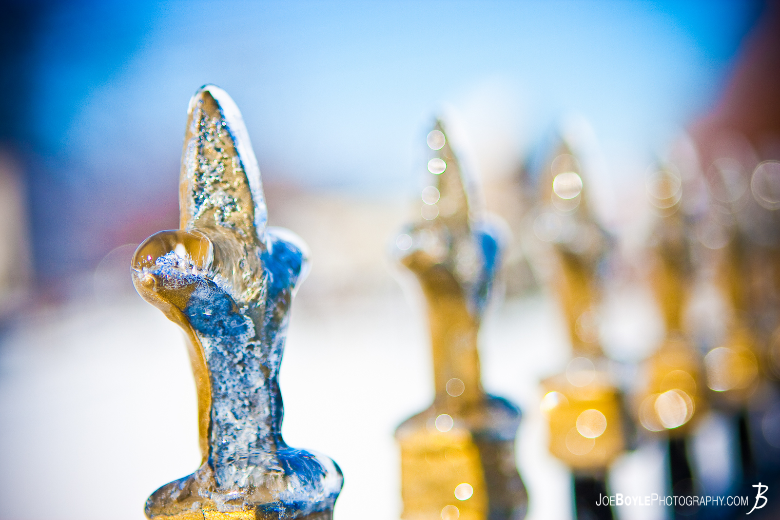  After a brutal Ice Storm passed through Cleveland Ohio I was able to capture this ice coated fence! 