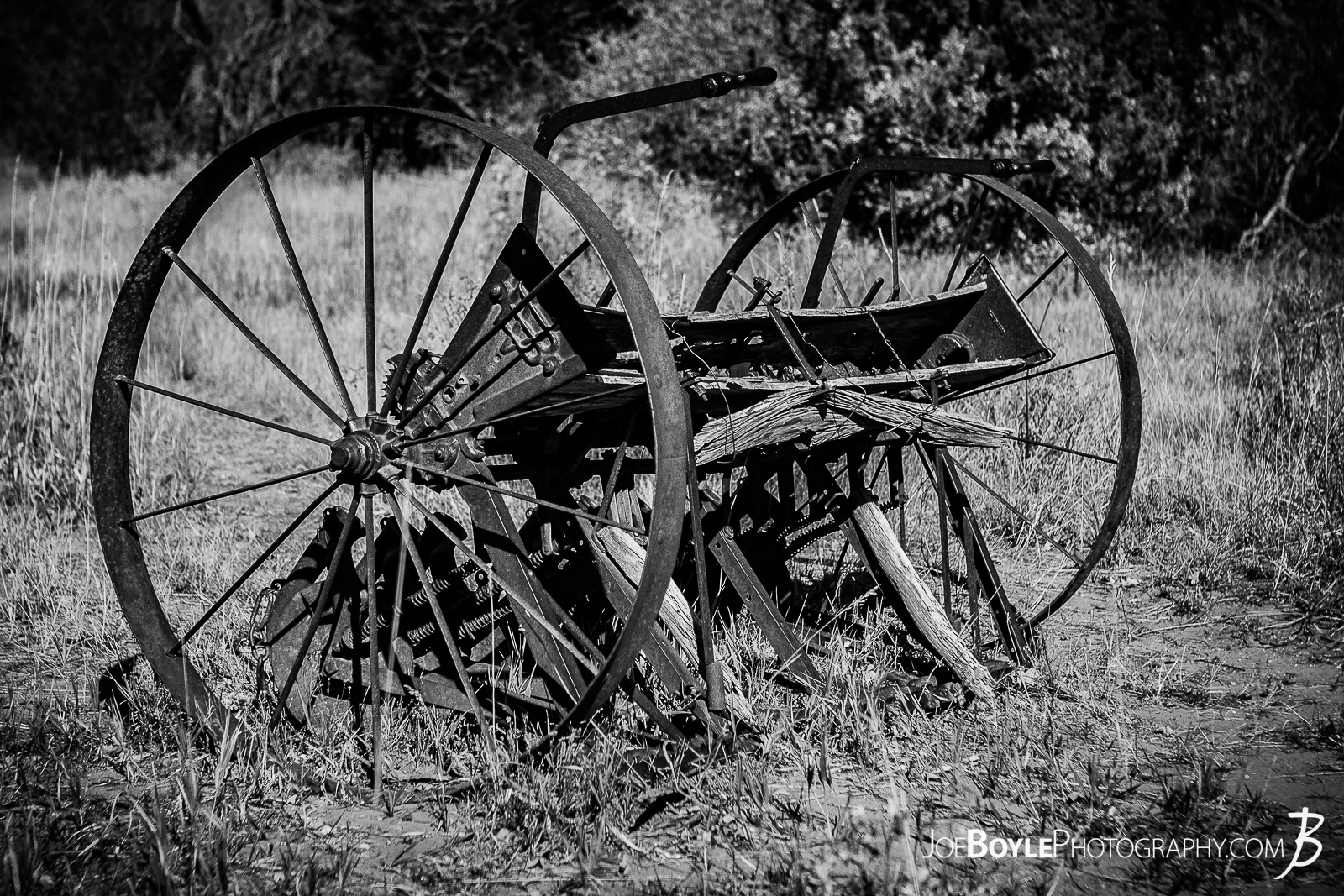  This is a black and white photo of abandoned farming equipment on the West Rim Trail in Zion National Park. This was near or on our way to the Lava Point Overlook. I thought it was so strange that this abandoned piece of farming equipment was still here. I'm not sure weather to call it a tractor, a cart, a tiller or a plow but I do wonder at it's story! Who left it behind and why? What did they farm with it and what was life like during the time of it's use? I'm imagining and hoping it was simpler life (yet probably more difficult life speaking of a labor intensive period of time). I hoping it was used in a time where people were more connected to the land and beauty around them in the every day!  Here are some links to more articles and hiking info about the West Rim Trail and hiking trails in Zion National Park and a Map of Zion National Park. 