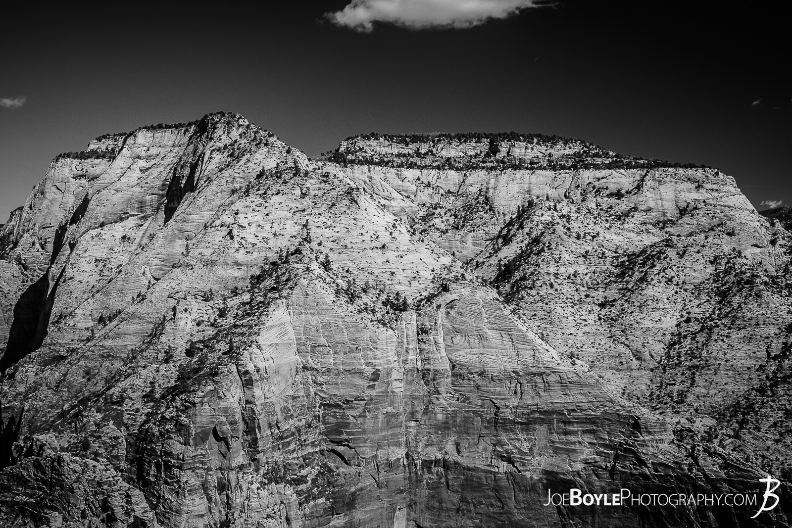  While hiking on the West Rim Trail in Zion National Park my hiking buddy and I were able to see many mountains, canyons and valleys! This is a photo of a mountain near the end of our trip during sunset. We finished up this leg of the trip hiking Angel's Landing and exited at The Grotto.  Here are some links to more articles and hiking info about the West Rim Trail and hiking trails in Zion National Park and a Map of Zion National Park. 