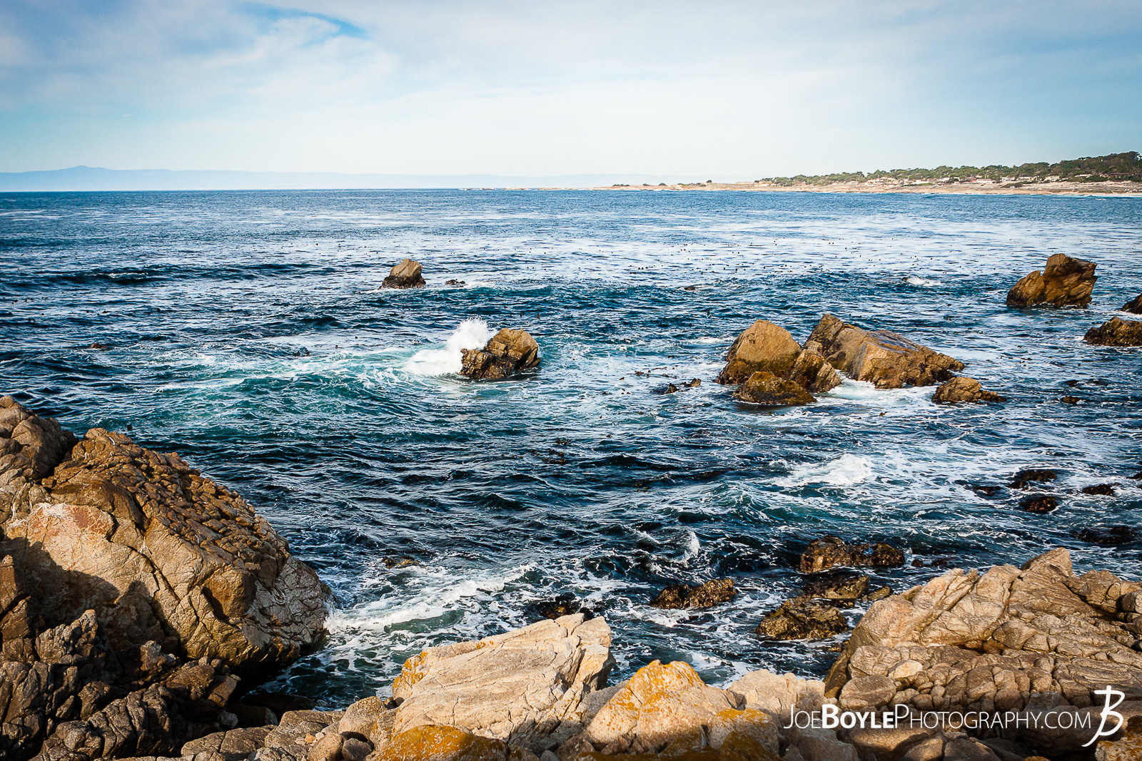  While visiting a friend in California we took the 17 Mile Drive to Carmel by the Sea. It was a great drive with absolutely awesome and stunning views! Here is a photo from a few different shots that I took of this area. The wind was starting to whip up and the waves were getting larger, cooler and more extravagant. 