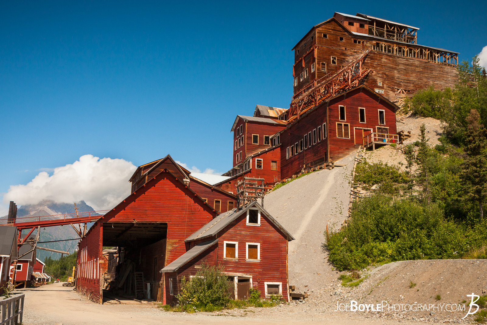  My hiking buddy and myself did some backpacking at Wrangell St. Elias National Park. Here is a photo of the old historic Kennicott copper mine just north of McCarthy. 