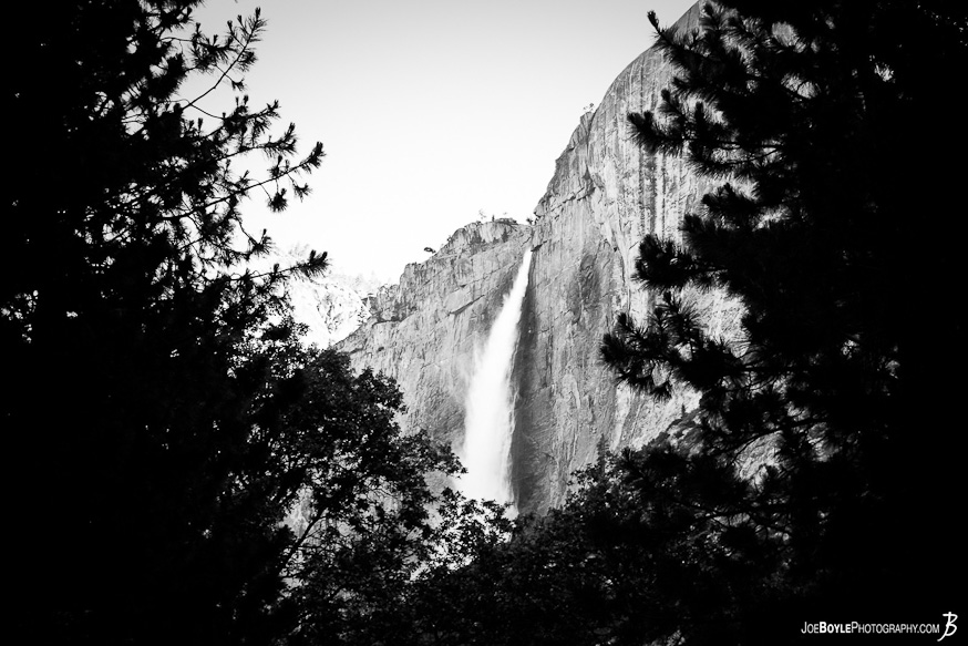 The most famous waterfall in Yosemite National Park The most famous waterfall in Yosemite National Park