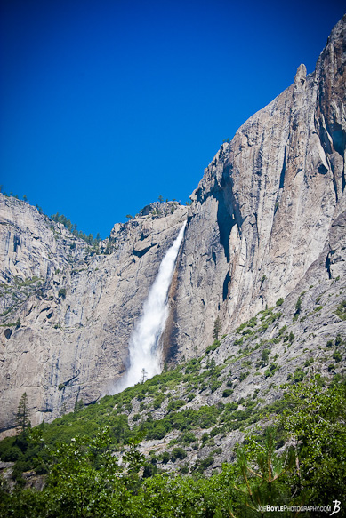 The most famous waterfall in Yosemite National Park The most famous waterfall in Yosemite National Park