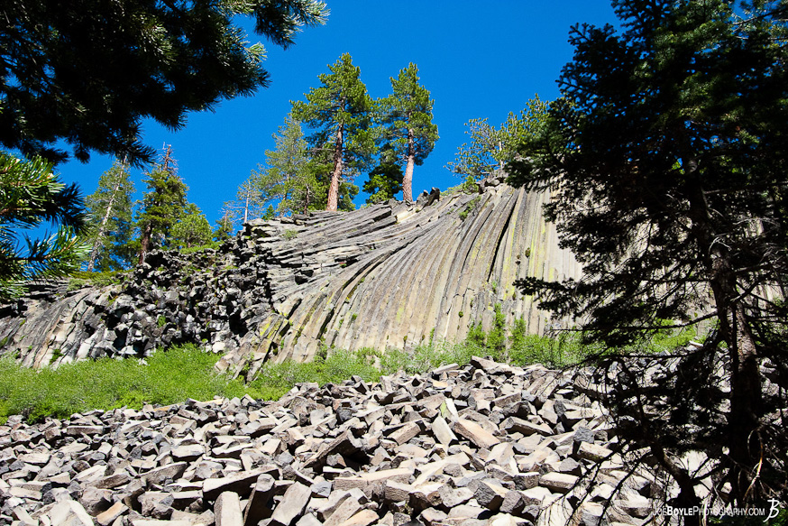 A unique formation of solid rock
