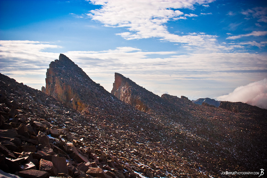This is a photo coming down from Mt. Whitney. The iconic peaks piercing into the sky. This is a photo coming down from Mt. Whitney. The iconic peaks piercing into the sky.