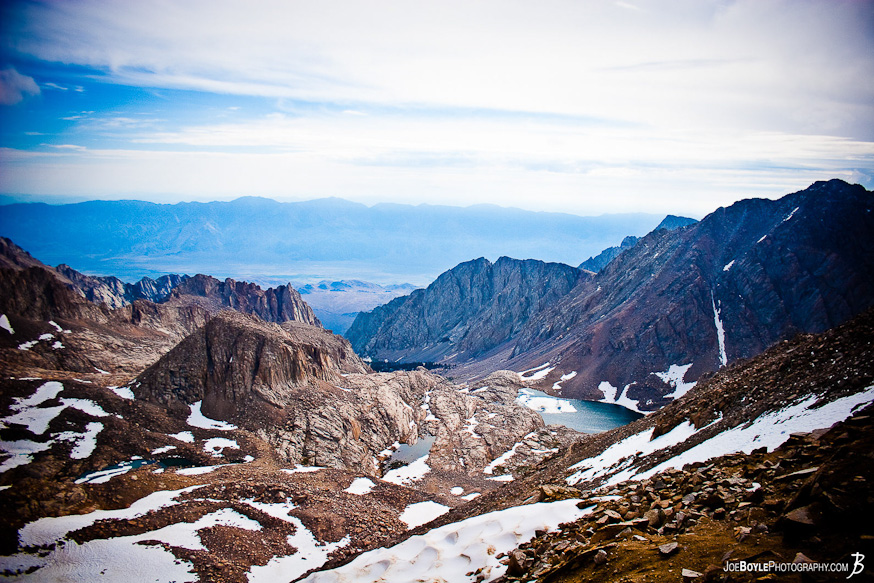 On the way descent of Mt. Whitney there were several other short mountain ranges.
