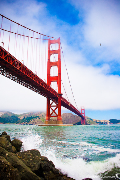 I was able to capture this San Franciso landmark while the waves of the bay crashed upon the rocks. I was able to capture this San Franciso landmark while the waves of the bay crashed upon the rocks.