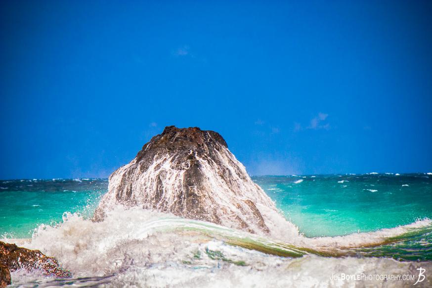 While on a trip to Hawaii I was able to capture this image just seconds after a thunderous wave crashed upon the rock. While on a trip to Hawaii I was able to capture this image just seconds after a thunderous wave crashed upon the rock.