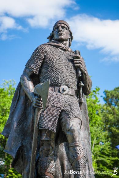 Statue of first European believed to set foot in North America. Statue of first European believed to set foot in North America.
