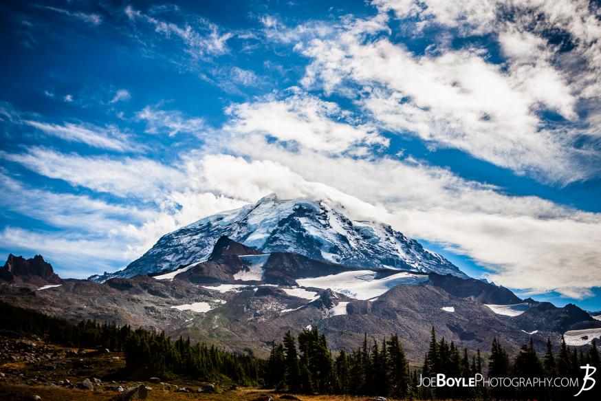 After we left Mowich Lake Campground, my buddy and I decided to take the Spray Park trail instead of the Wonderland Trail Proper. Here is a photo of Mount Rainier as seen from the Spray park Trail. After we left Mowich Lake Campground, my buddy and I decided to take the Spray Park trail instead of the Wonderland Trail Proper. Here is a photo of Mount Rainier as seen from the Spray park Trail.