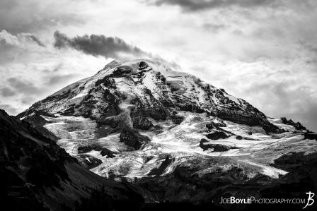 mount-rainier-from-spray-park-trail-black-white
